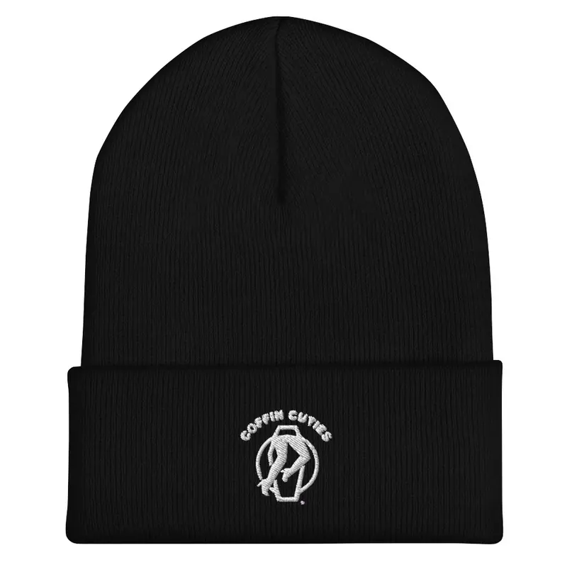 Coffin Cuties logo knit hat